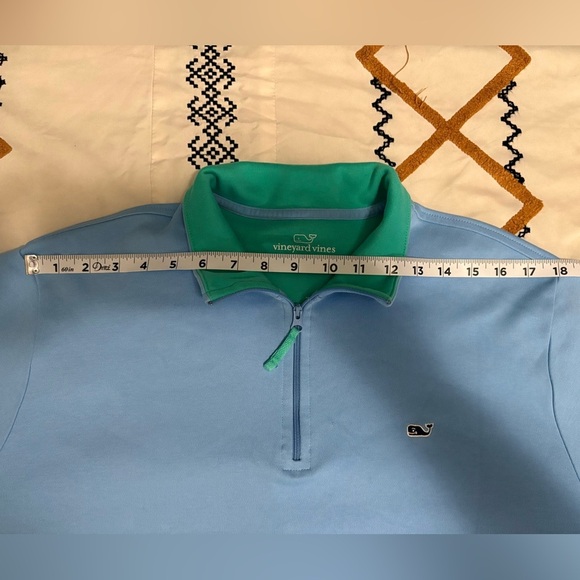 Vineyard Vines Blue V-Neck Sweater - Picture 5 of 8